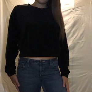 F21 cropped sweater